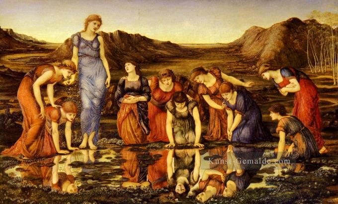 der Spiegel von Venus Präraffaeliten Sir Edward Burne Jones Ölgemälde